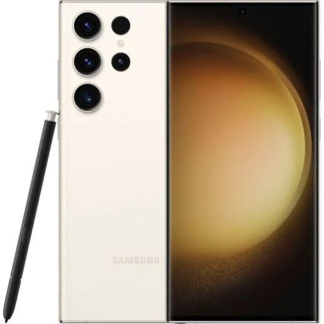 SAMSUNG SAMSUNG Galaxy S23 Ultra 256GB Cream 8GB RAM Single SIM cell phones - unlocked — product photo