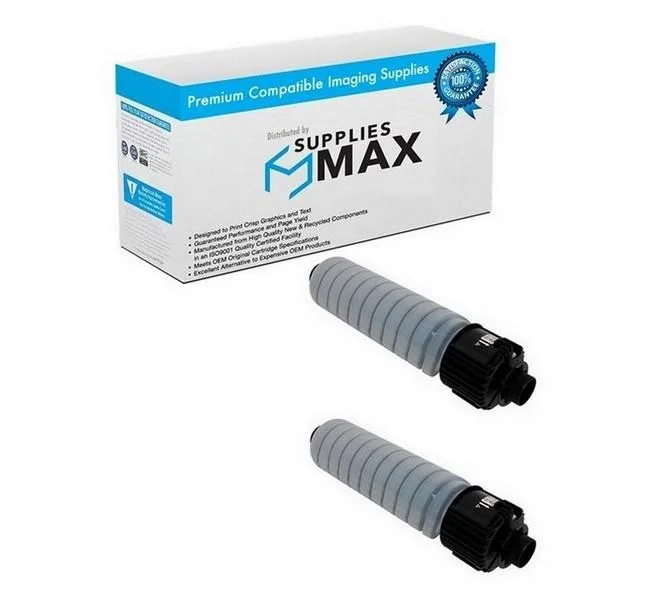 SuppliesMax SuppliesMax Black Toner Cartridge 2-Pack 37000 Pages Savin 842126_2PK — product photo