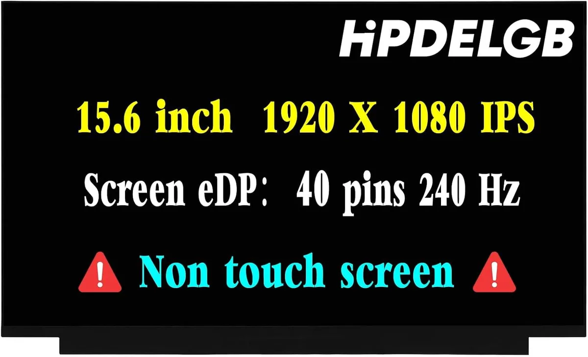 NUOLAISUN NUOLAISUN LQ156M1JW03/04/06/08/09 15.6" FHD 240Hz 40Pin laptop screen — product photo