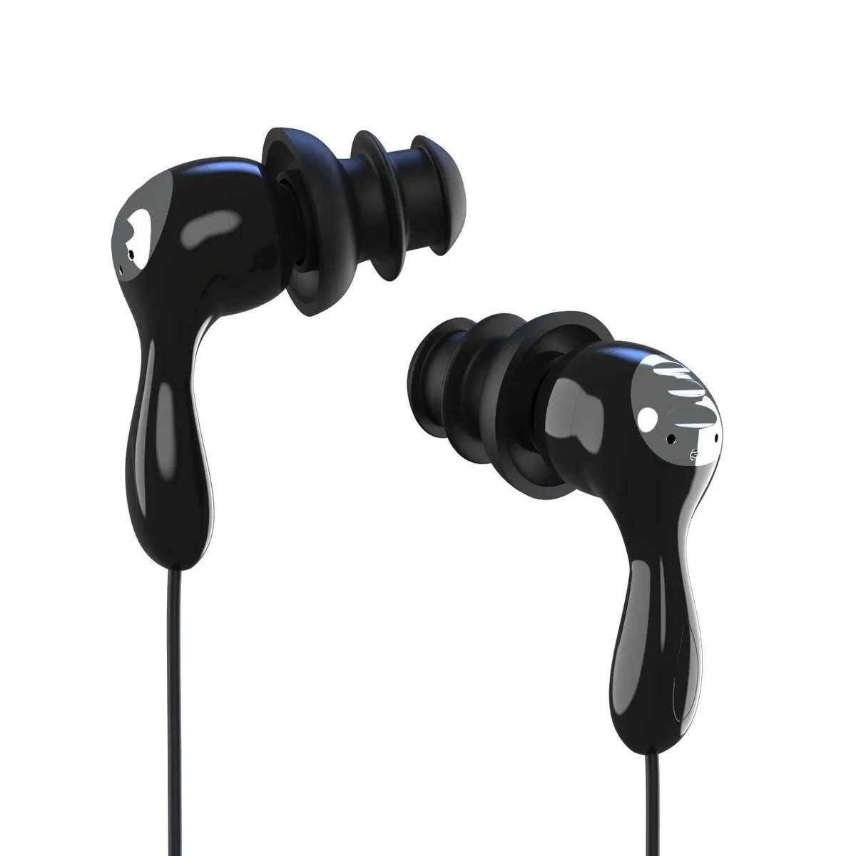 SOEWIOU SOEWIOU IPx8 Waterproof Underwater Headphones Black Silver — product photo