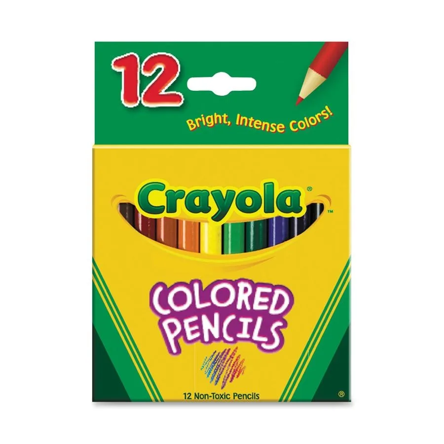 Crayola Crayola 684112 Short Barrel Colored Pencils 3.3 mm 12 Colors — product photo