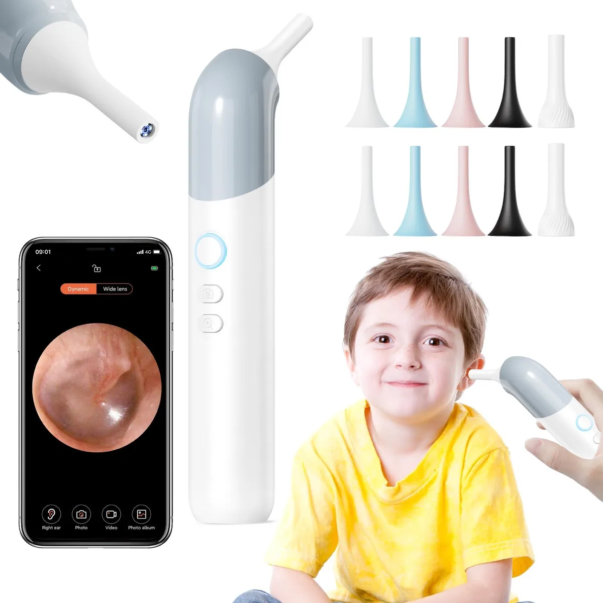  Mi Q09 Wireless Otoscope Ear Camera 1080P 6 LED 10 Accessories — product photo