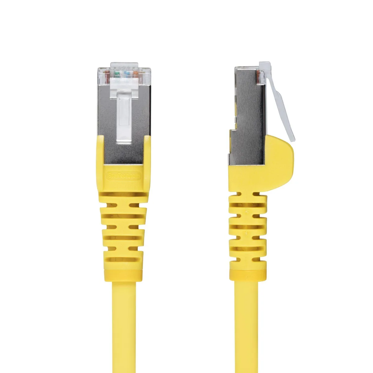 STARTECH STARTECH NLYL-10F-CAT6A-PATCH network ethernet cable 10ft yellow 27AWG 500MHz 10Gbps 100W PoE — product photo