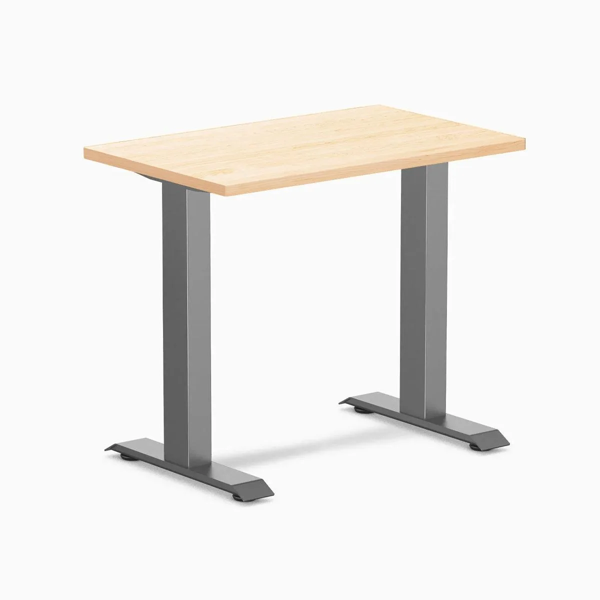 Desky Desky Zero Mini Hardwood Desk Maple 32 x 20 in Space Gray — product photo
