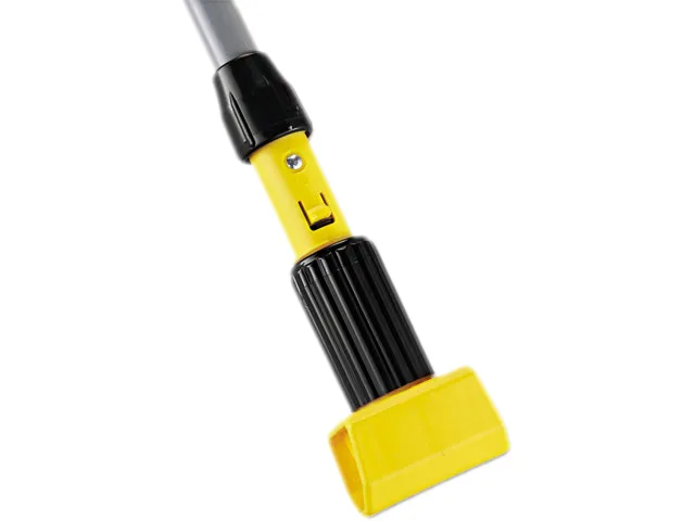 Rubbermaid Rubbermaid RCP H226 Gripper Aluminum Mop Handle 60" 1.13" Gray/Yellow cleaning — product photo