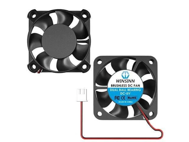 LORDWORLD LORDWORLD 4010 5V Dual Ball Bearing 40mm Industrial Cooling Fan 2-pack — product photo