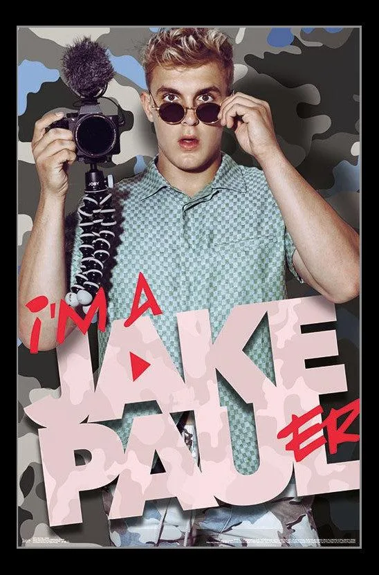 Poster print of Jake Paul, 22 by 34 inches, rolled in tube