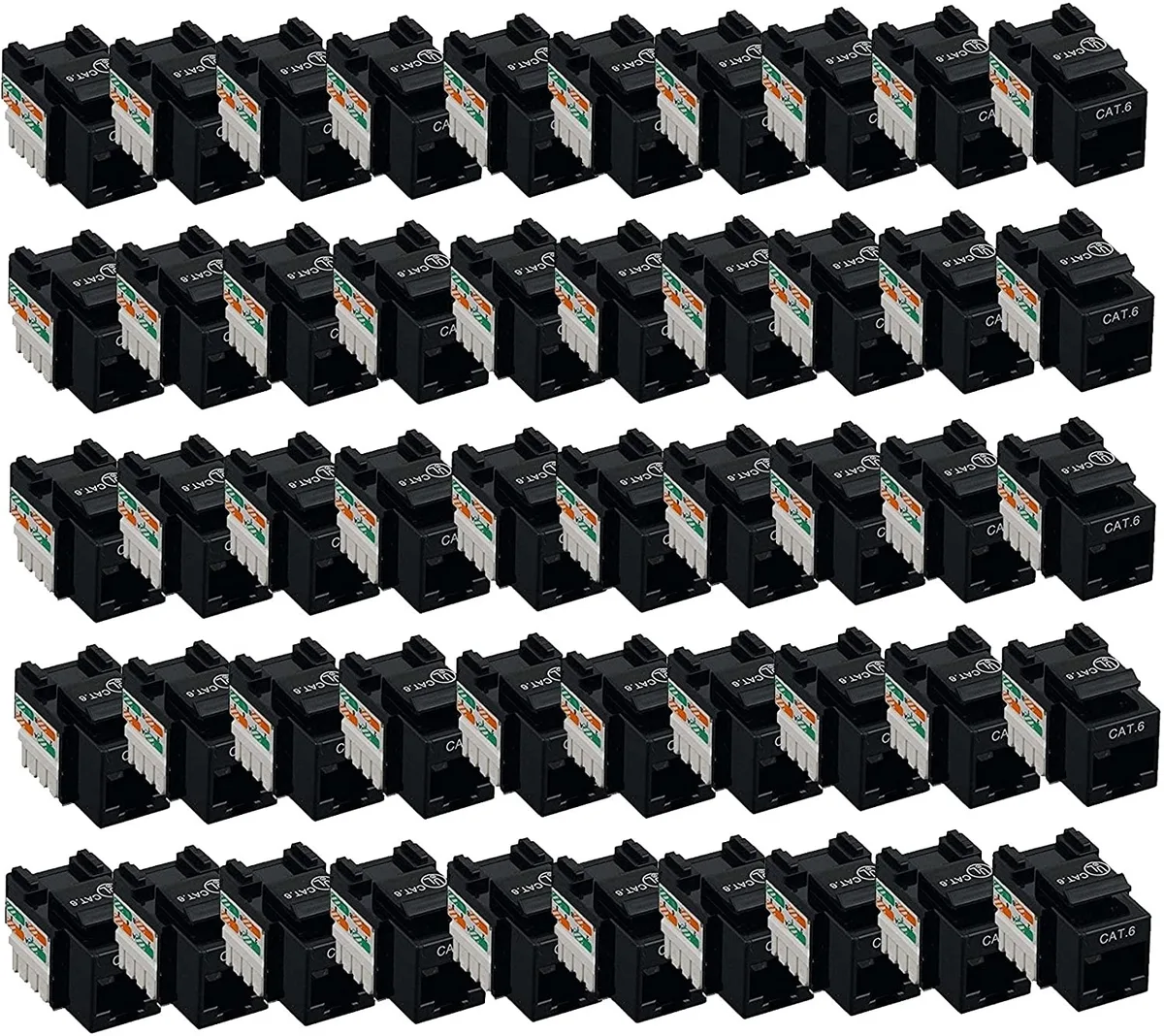 iMBAPrice iMBAPrice Cat5e RJ45 Female to Female UTP Keystone Inline Coupler White Pack of 100 — product photo