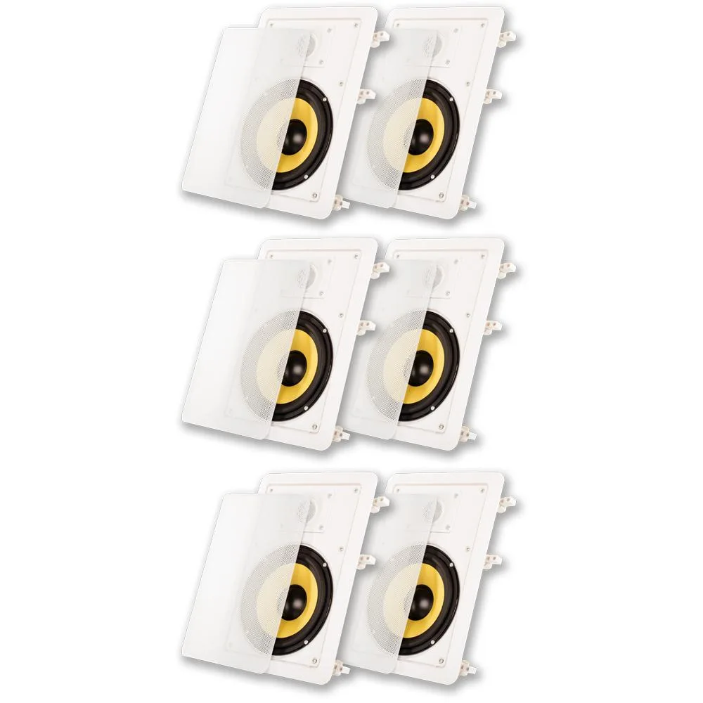 Goldwood Sound, Inc. Goldwood Sound HD-650 6.5" In-Wall Speaker 3-Pair Pack — product photo