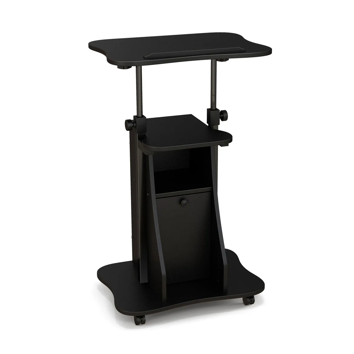 SlickBlue SlickBlue Mobile Standing Desk Cart 27-45" Black 66 lbs — product photo