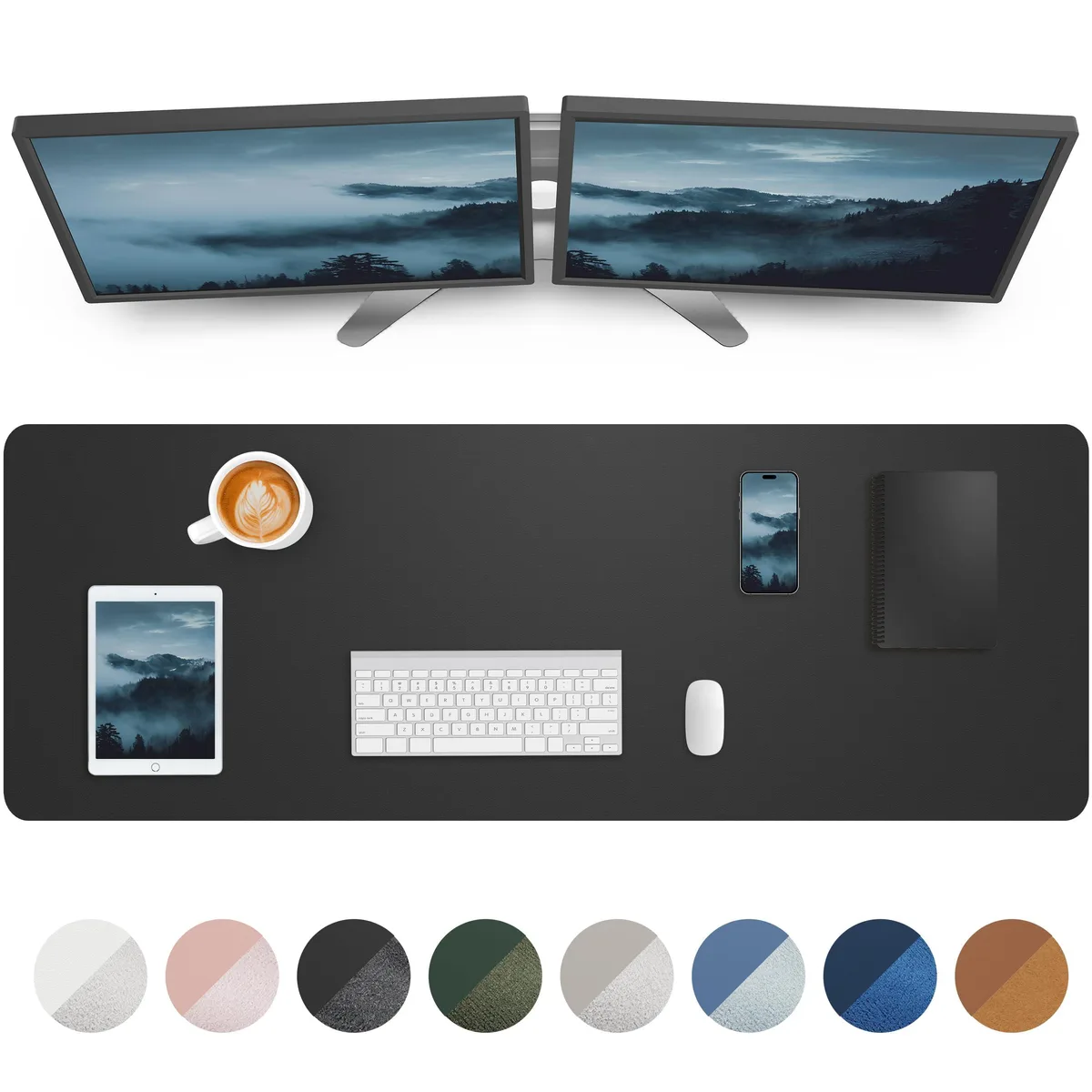 Keychron D-4817-Black Desk Mat Black 48" x 17" 2mm — product photo