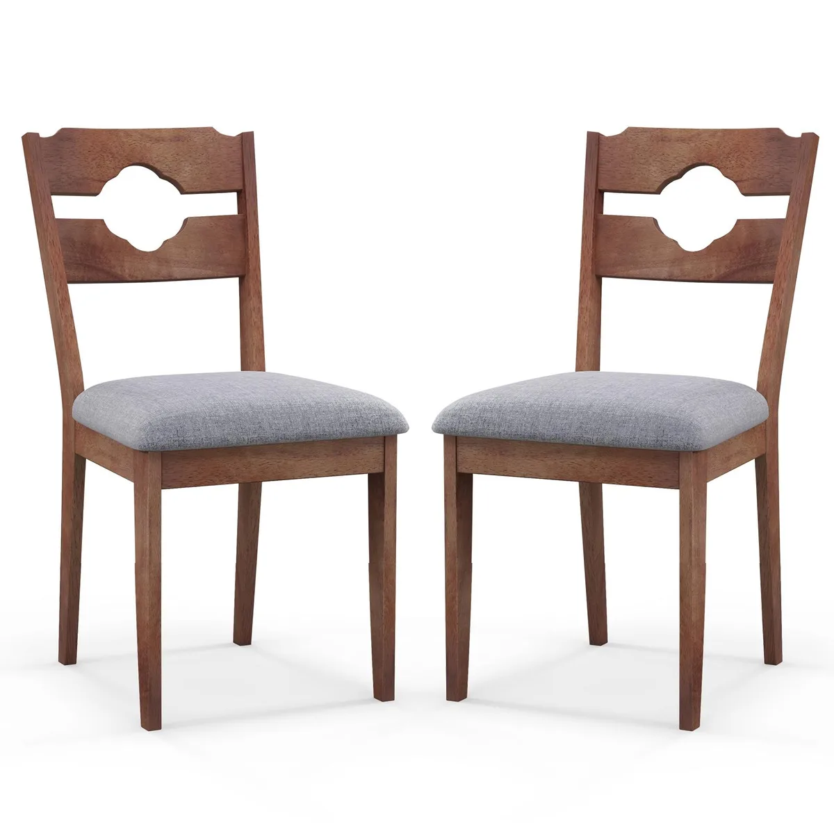 SlickBlue SlickBlue Dining Chair Set of 2 Grey 17x21x36 — product photo