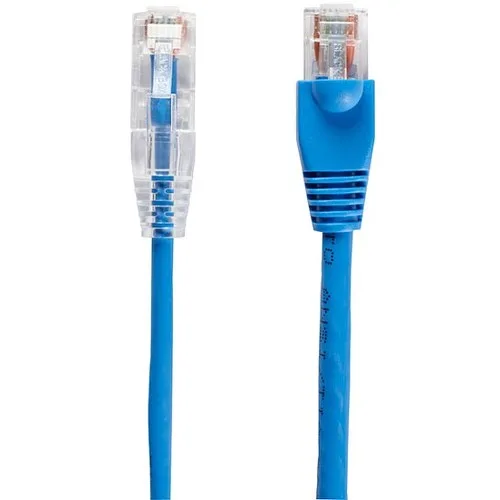 Black Box Corporation Black Box Corporation C6PC28-BL-03 network ethernet cable Cat6 28-AWG 3 ft Blue — product photo