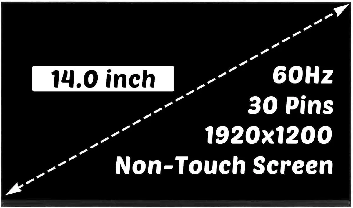 NUOLAISUN NUOLAISUN laptop screen 14.0 inch 1920x1200 60HZ 30Pins for Dell Pro 14 PV14250 PV14255 — product photo