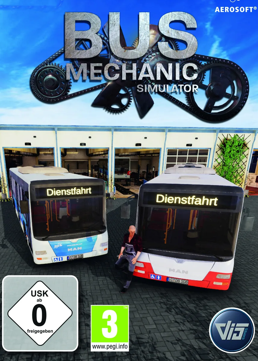 Aerosoft GmbH Aerosoft GmbH 62517 Bus Mechanic Simulator downloadable game — product photo