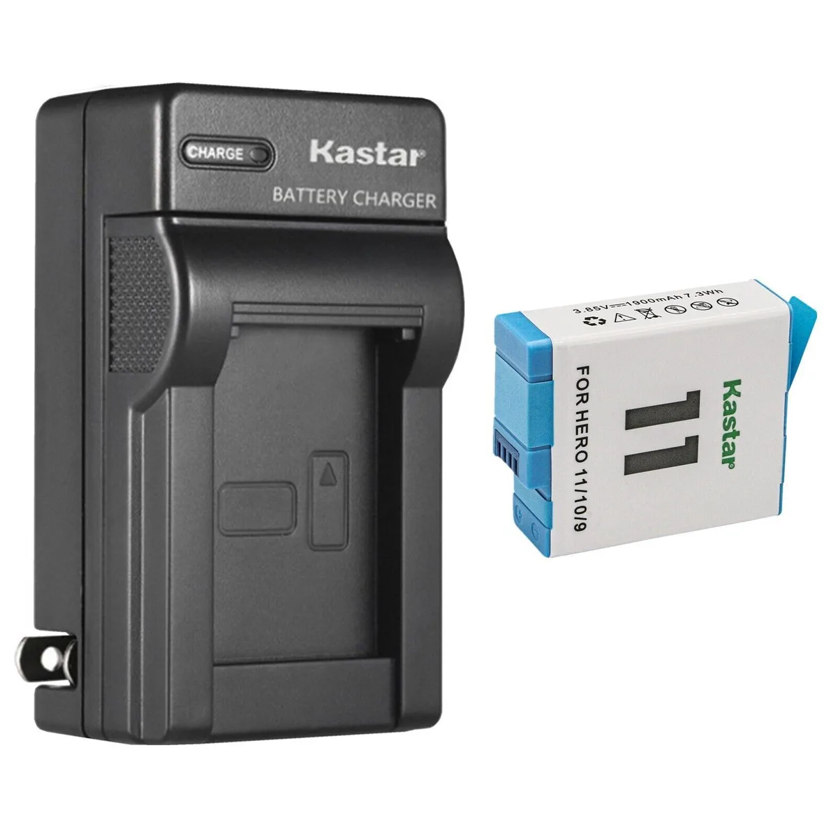 Kastar Kastar 1-pack battery &amp; AC charger for GoPro HERO 11/10/9 — product photo
