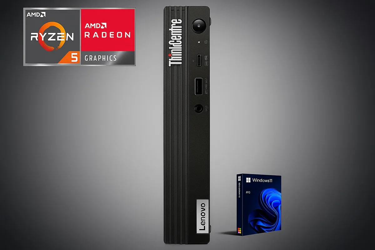 Lenovo Lenovo ThinkCentre M75q Mini PC AMD Ryzen 5 PRO 5650GE 8GB DDR4 512GB SSD — product photo