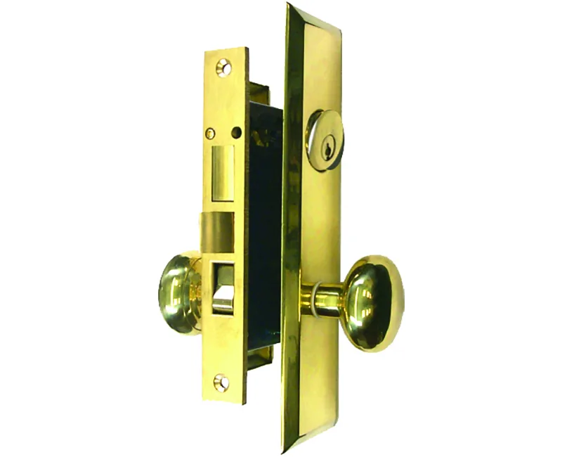 Tuff Stuff Tuff Stuff 5114AR Polished Brass Right Hand Heavy Duty Mortise Entry Lockset — product photo