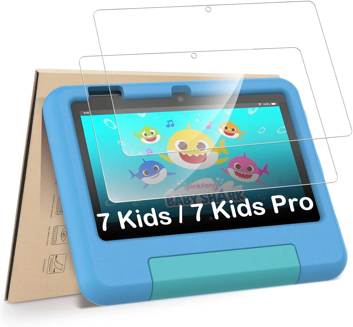Leelbox Leelbox 2-Pack Screen Protectors for 7 Kids/7 Kids Pro Tablet 7 (2022) Tempered Glass 2.5D arc — product photo