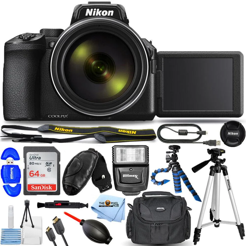 Nikon Global Nikon COOLPIX P950 83x zoom bridge camera 64GB bundle 26532 — product photo
