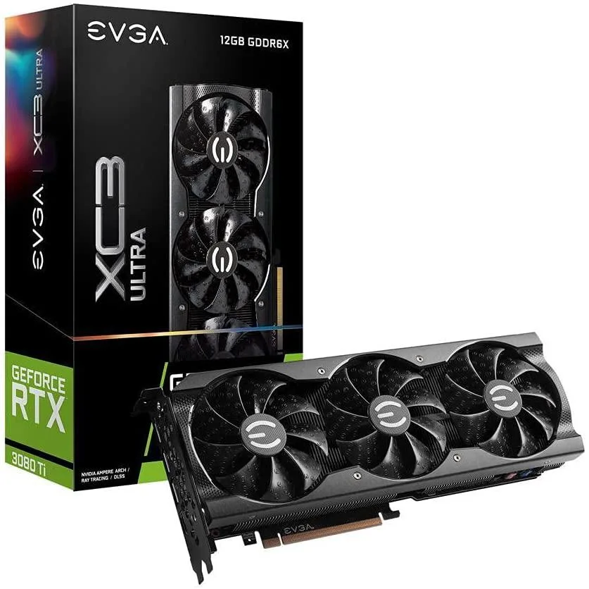 EVGA EVGA GeForce RTX 3080 Ti XC3 ULTRA 12GB GDDR6X graphics card — product photo