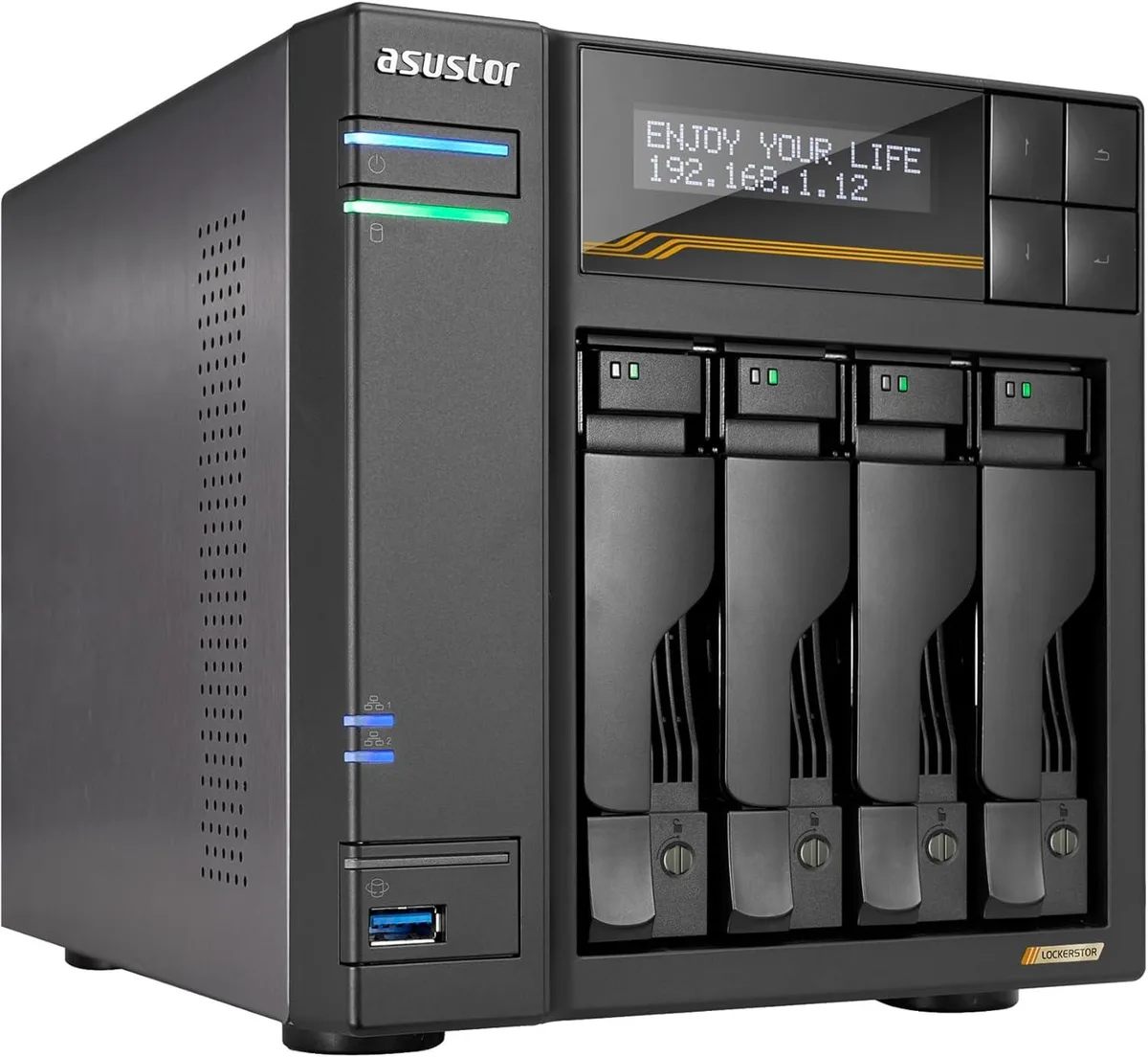 ASUSTOR ASUSTOR AS6804T 4-bay NAS 16 GB DDR5 Ryzen V3C14 2.3 GHz — product photo