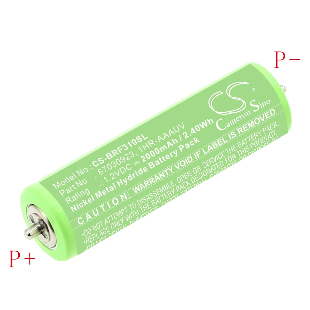 Cameron &amp; Co Cameron &amp; Co DS-CS-BRF310SL Ni-MH 2 Ah green battery — product photo