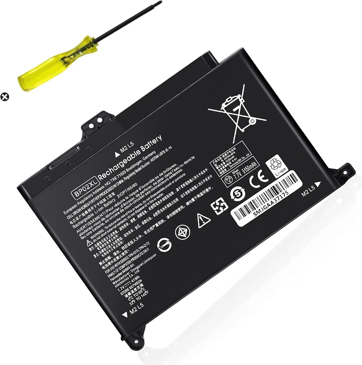 TAURKENAM TAURKENAM BP02XL 41 Wh 7.7 V laptop battery — product photo