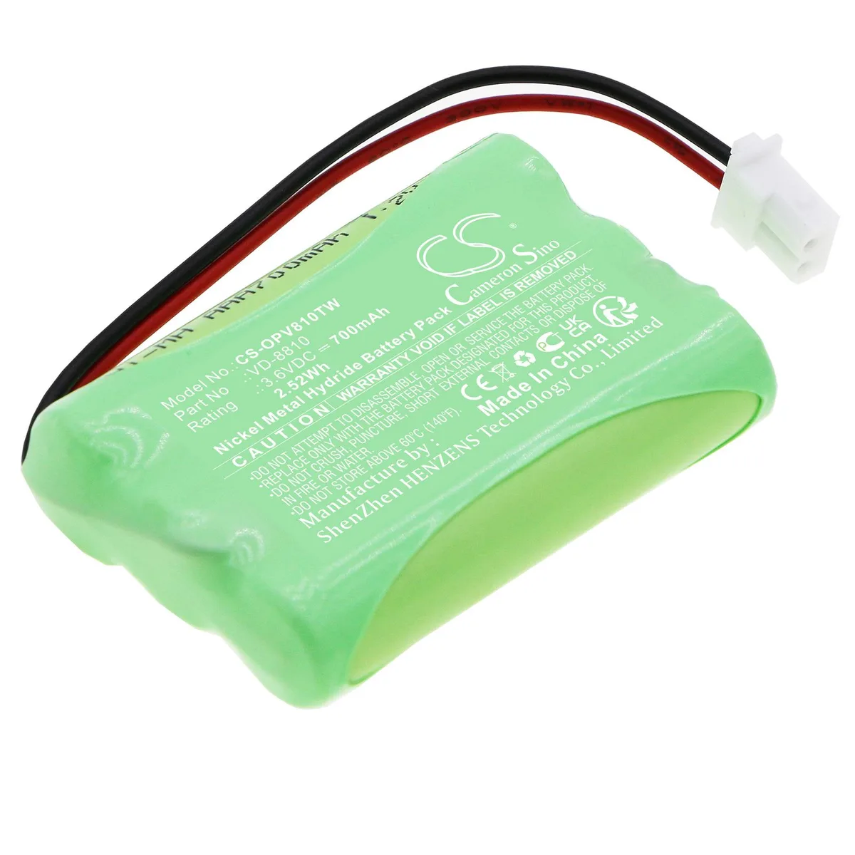 Estry Estry 3.6V 700mAh Ni-MH Battery for Optex iVision-L — product photo