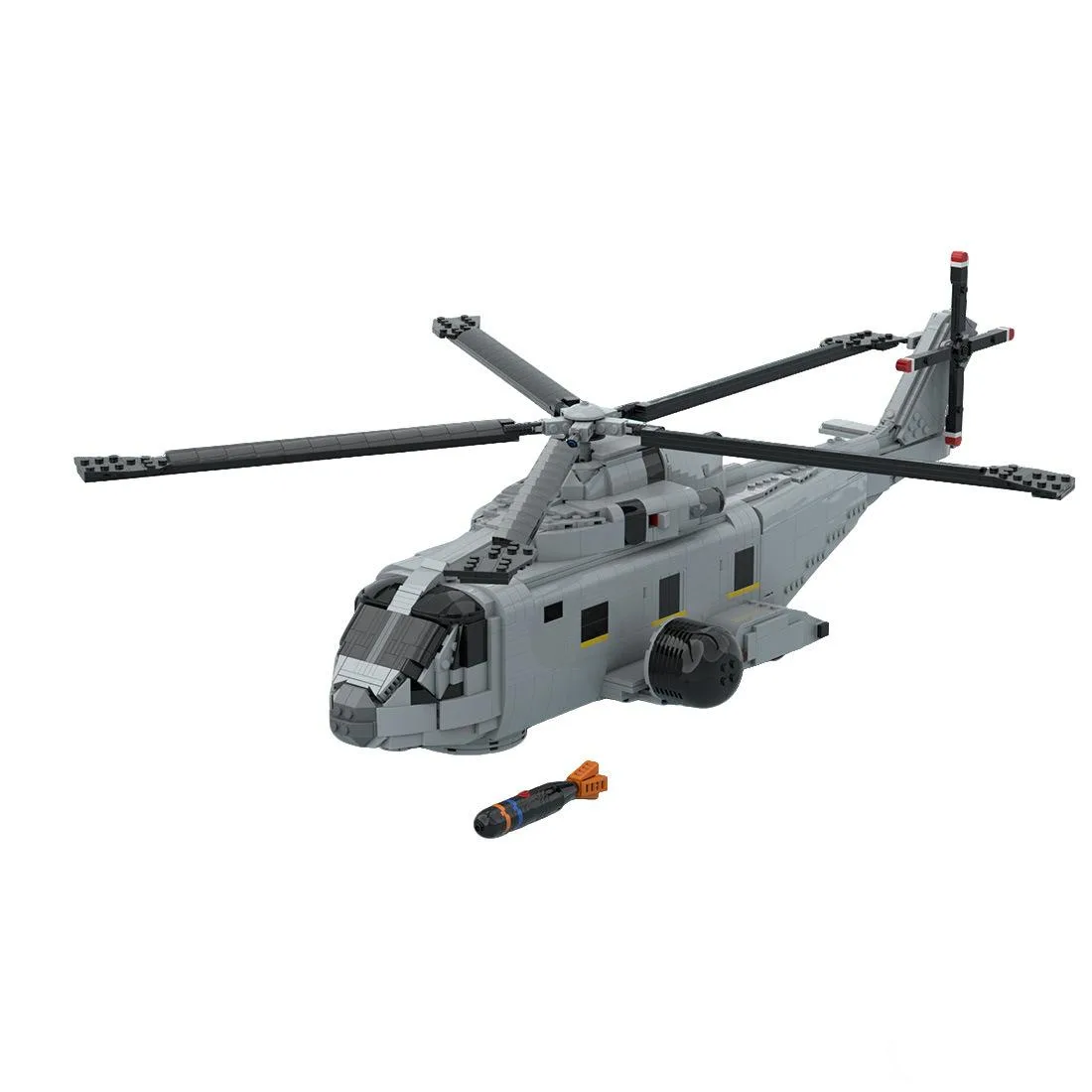 ZITIANYOUBUILD ZITIANYOUBUILD MOC-236058 AW-101 Helicopter Blocks Set 2285PCS — product photo