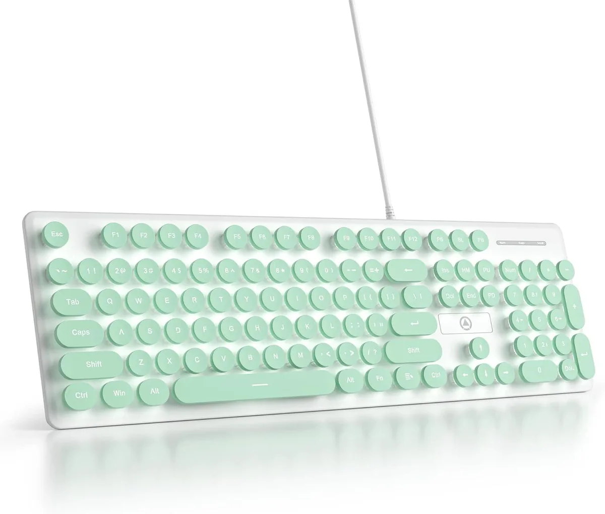 usbroway usbroway Wired Quiet Membrane Gaming Keyboard 104 Keys Green — product photo