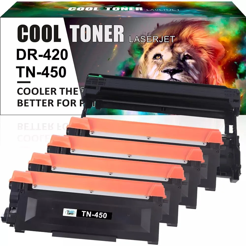 Cool Toner Cool Toner TN450 DR420 Toner Cartridge Drum Unit Set 5 Pack Black — product photo