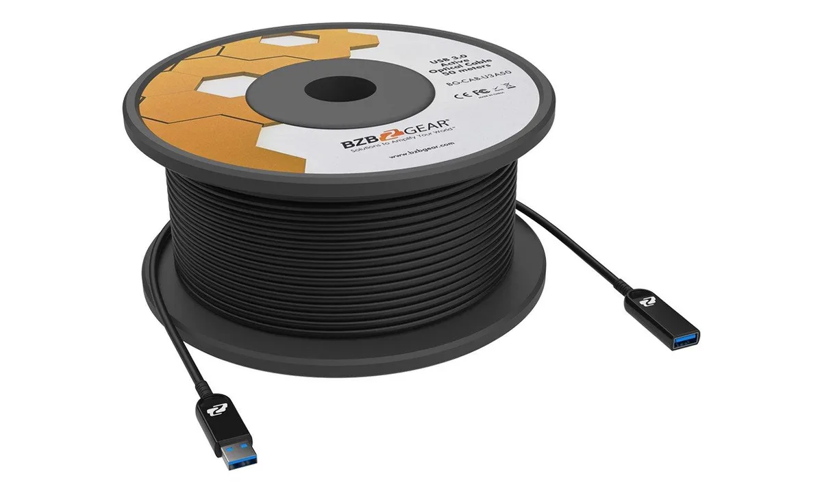 BZBGEAR BZBGEAR BG-CAB-U3A15 USB 3.0 Active Optical Extension Cable 15m — product photo