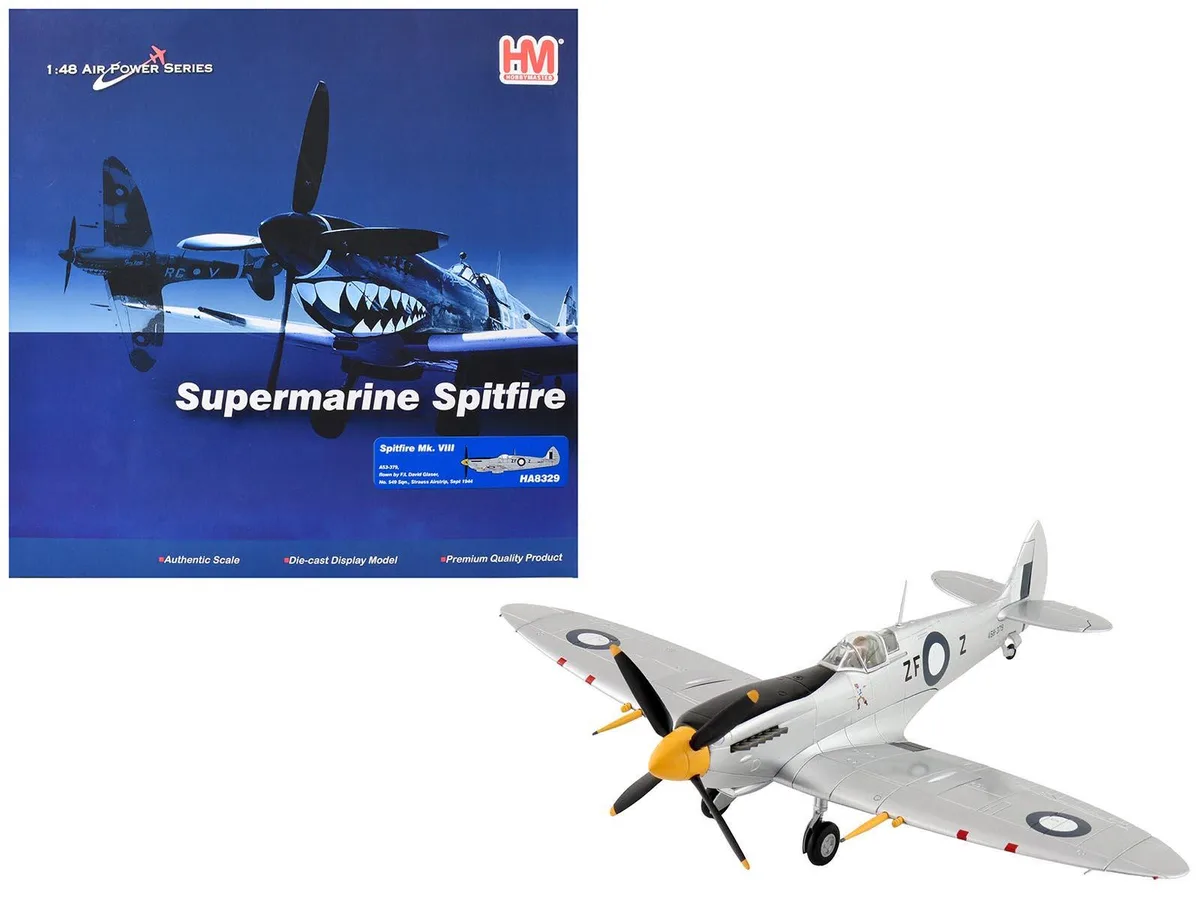 Hobby Master Hobby Master Supermarine Spitfire Mk VIII "Strauss Airstrip" 1/48 Diecast Hobby Collectible — product photo