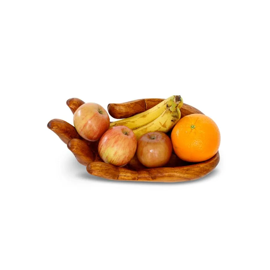 G6 Collection G6 Collection Hand Carved Wooden Fruit Bowl 12in — product photo