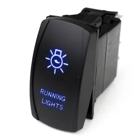 Marine Sport Lighting Marine Sport Lighting MSTLS01B LED Rocker Switch Blue LED — product photo