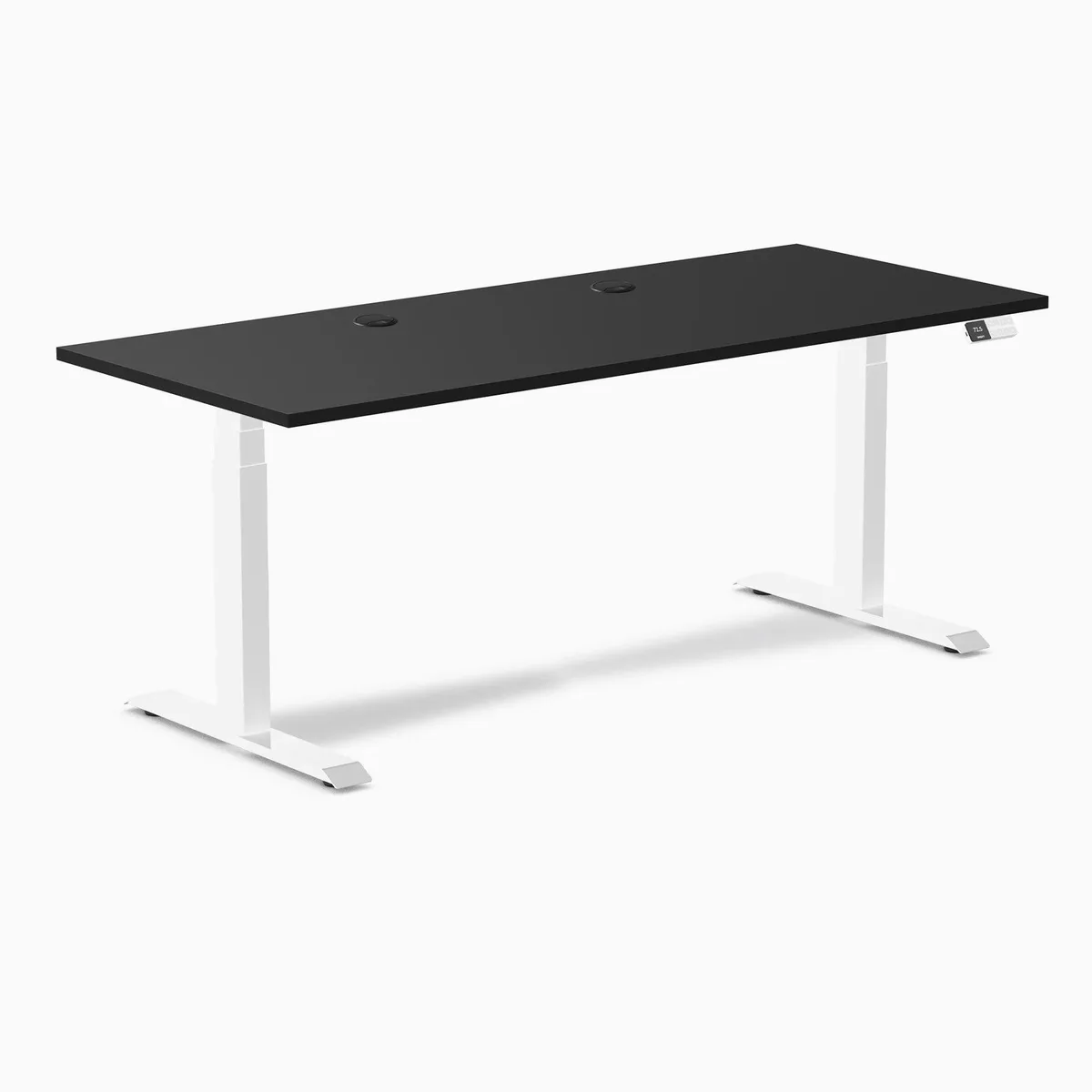 Desky Desky Dual Laminate Sit Stand Desk Black 70.9 x 29.5 in Matte Black — product photo