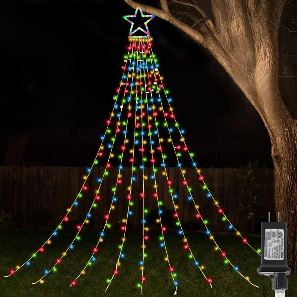 BFKK BFKK Waterfall Christmas Tree LED Light Bulb Multicolor IP44 — product photo