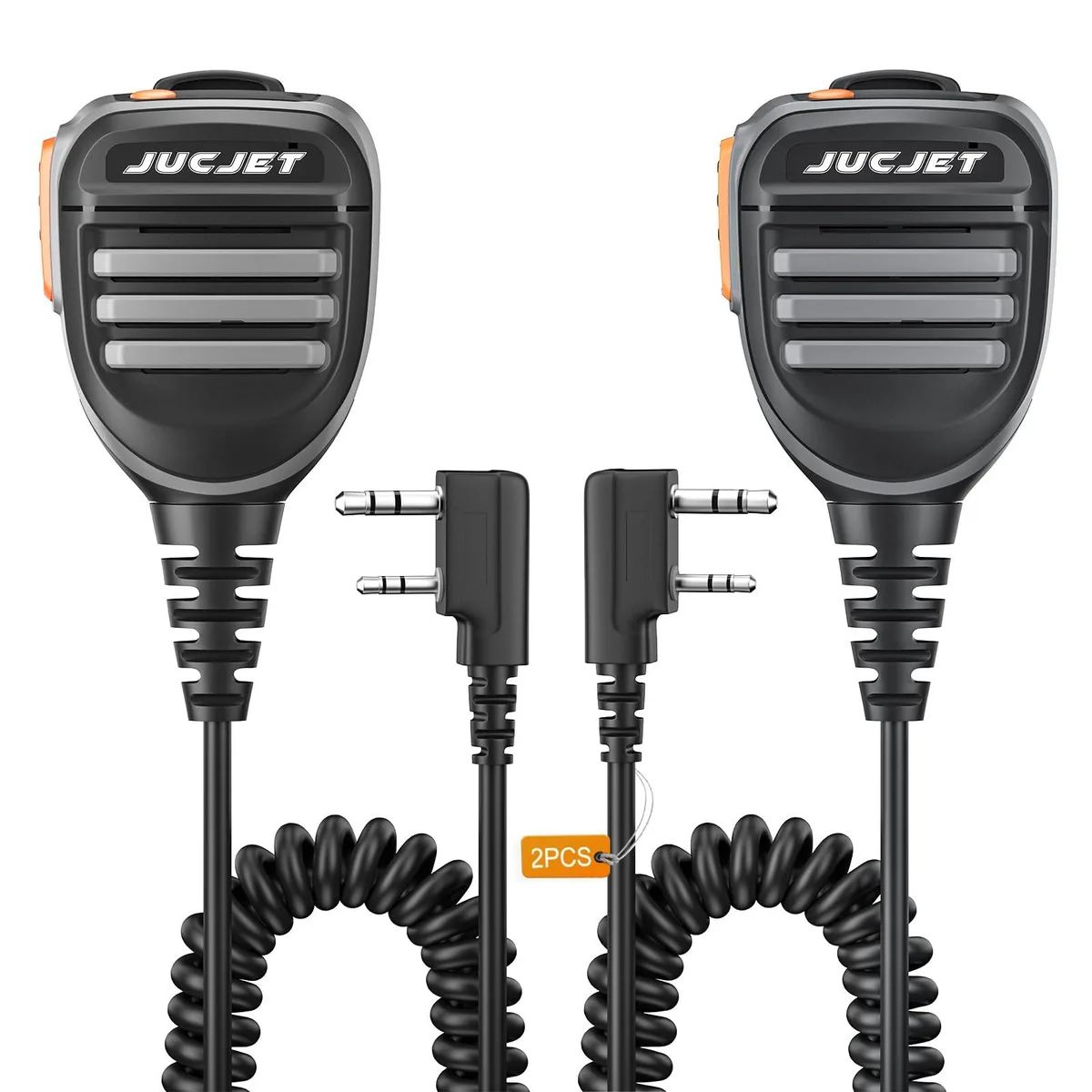 KEHIPI KEHIPI 2-Pin Shoulder Mic for UV-5R BF-88S UV-K5 (2 Pieces) — product photo
