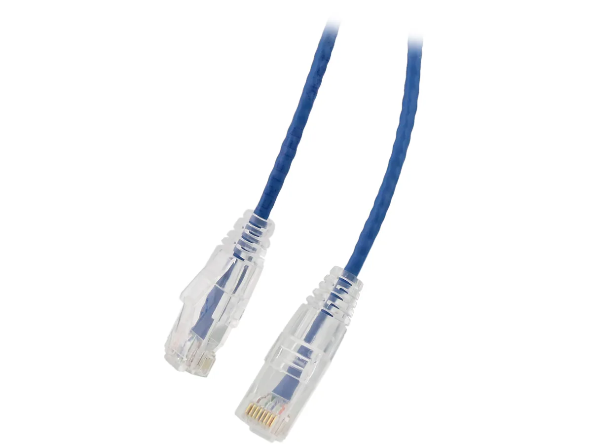 Nippon Labs Nippon Labs SLCAT6-28-7BL network ethernet cable 7 ft 28 AWG Cat 6 550 MHz Blue — product photo