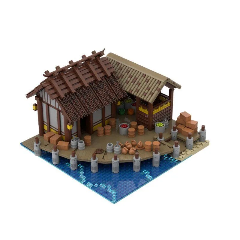 ZITIANYOUBUILD ZITIANYOUBUILD MOC-248383 Age of Empires East Asian Dock Building Blocks Set 3824PCS — product photo