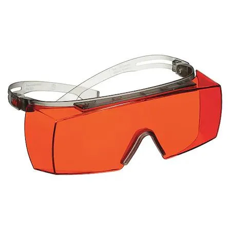 3M 3M SecureFit 3700 Safety Glasses Orange Lens Gray Temples — product photo