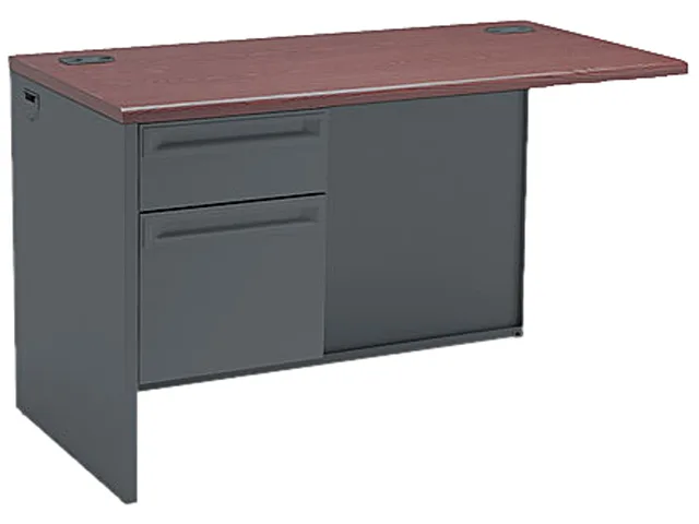HON HON 38216LNS 38000 Series Flush Return Left Charcoal Mahogany 48x24 — product photo