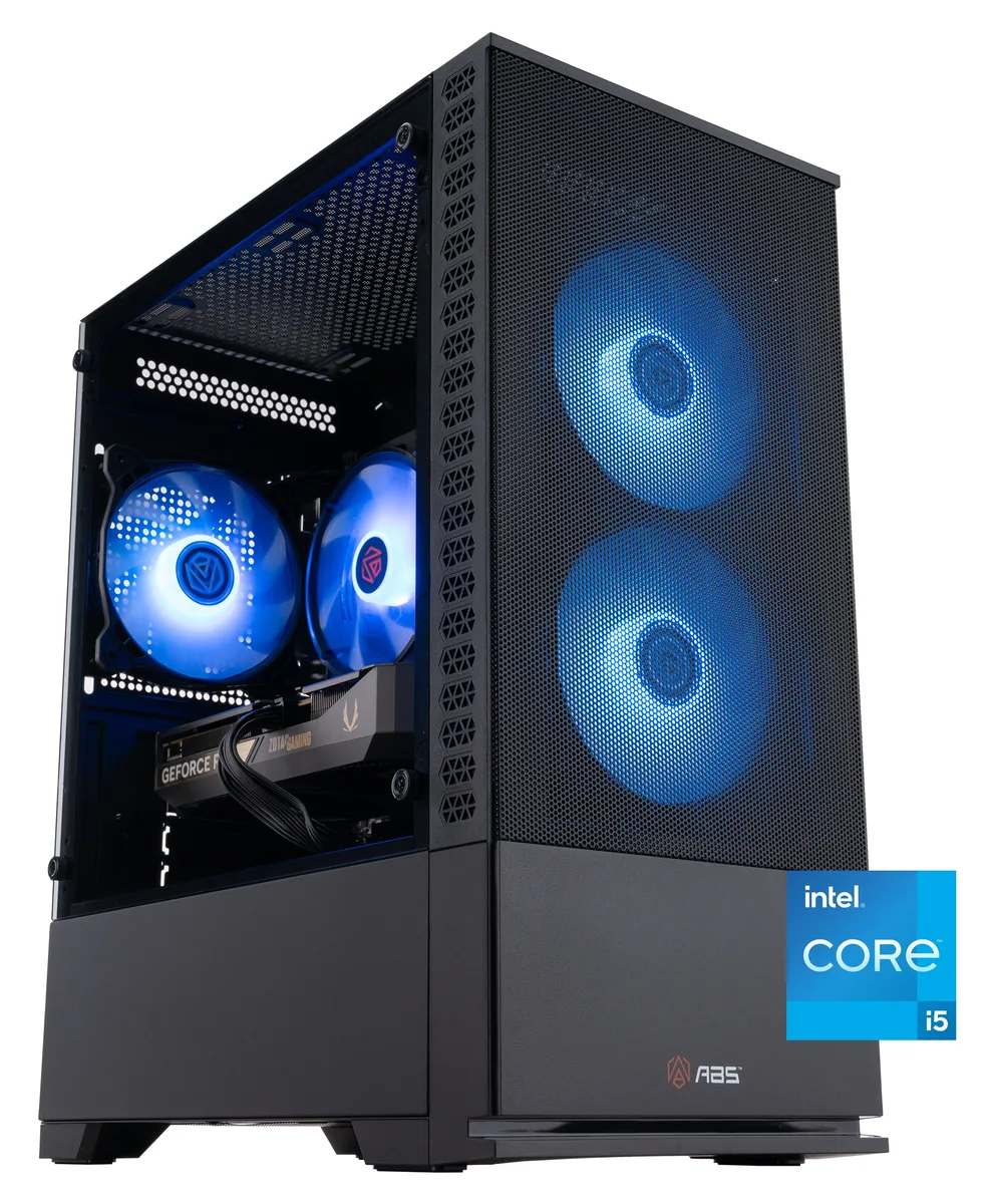 ABS ABS Cyclone Aqua CA14400F5060 gaming PC i5-14400F RTX 5060 32GB DDR4 1TB — product photo