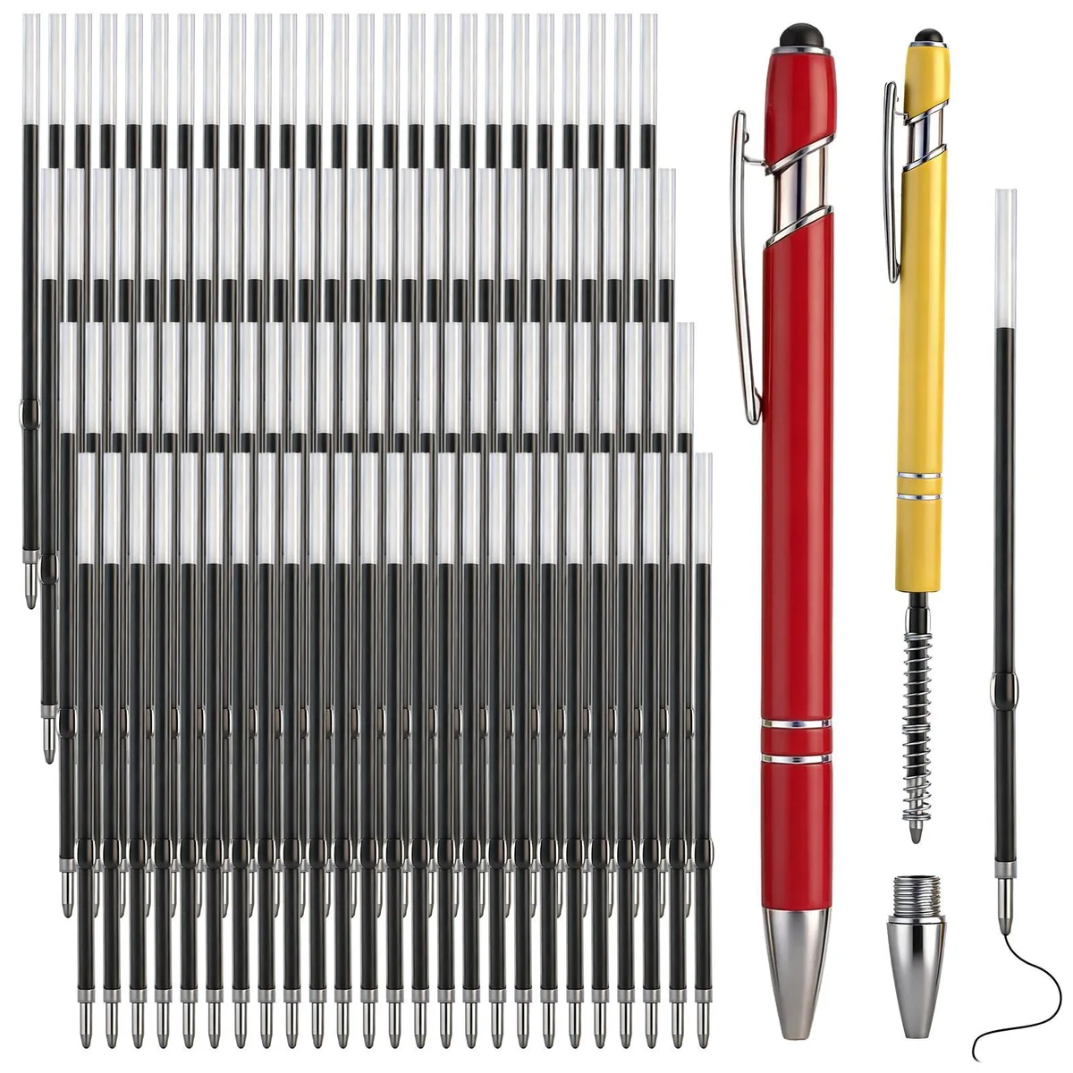  Zonon HU-Zonon-8358 Stylus Pen Refills 100 Pack 3.85 Inch 1 mm Tip Black Ink — product photo