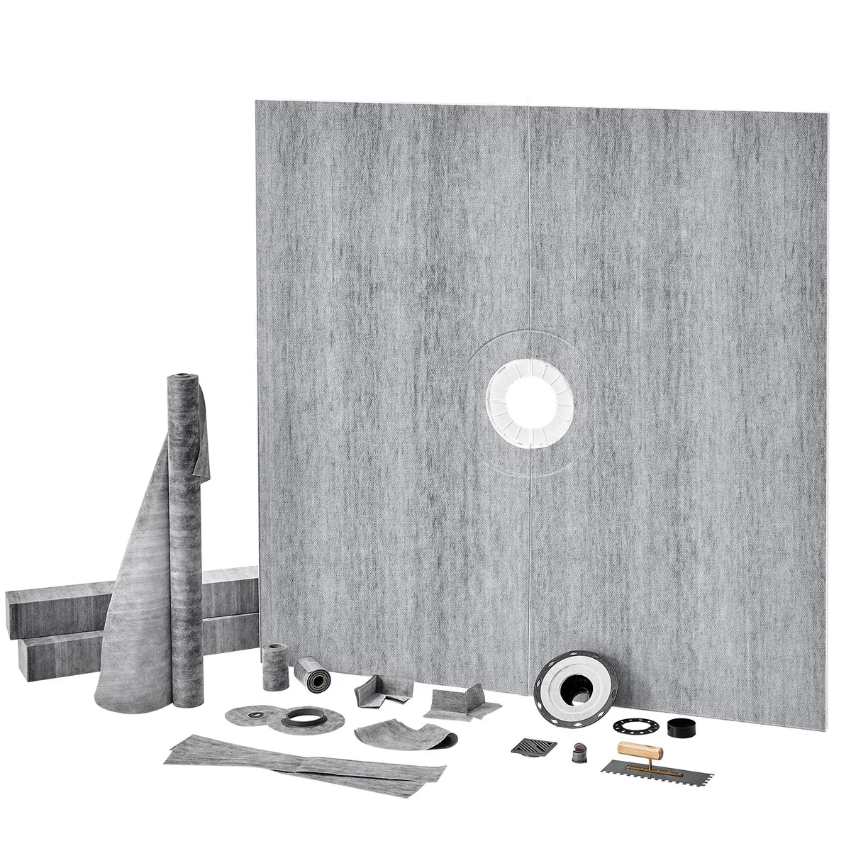 VEVOR VEVOR JQ-7272P 72"x72" Shower Curb Kit Specialty Appliance — product photo