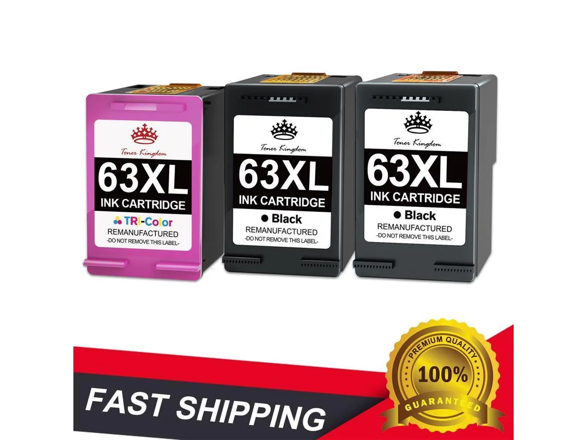 V4ink V4ink 63XL Ink Cartridge 3-Pack (2 Black, 1 Colour) — product photo
