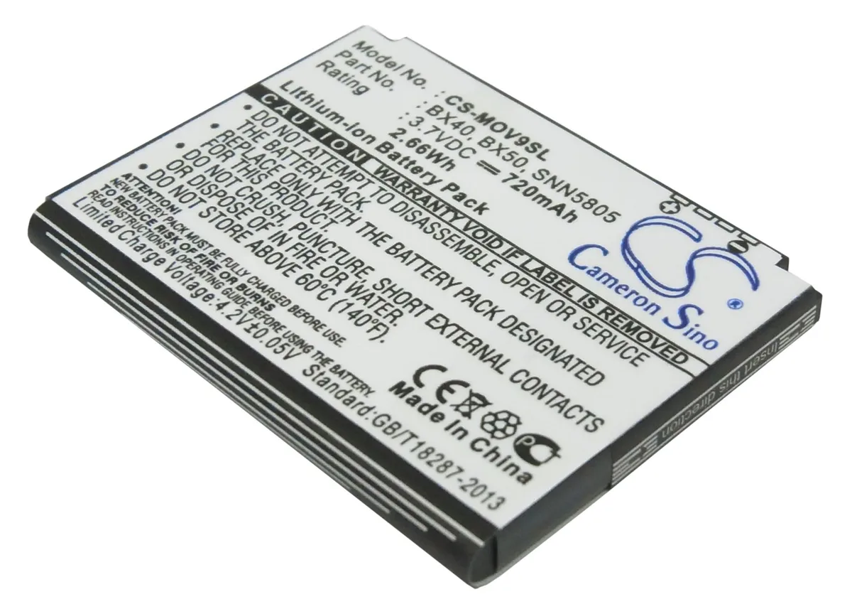Cameron &amp; Co Cameron &amp; Co DS-CS-MOV9SL cell phone battery 3.7V 720mAh Li-ion black — product photo