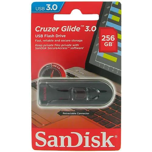 SanDisk SanDisk Cruzer Glide 256GB USB 3.0 Flash Drive SDCZ600-256G-G35 — product photo