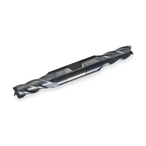 Cobalt double-end mill, TiCN finish, 3/8 inch shank